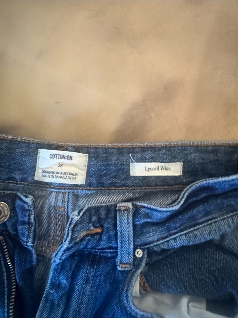 Cotton On Wide-Leg Blue Denim Jeans - Picture 2 of 2